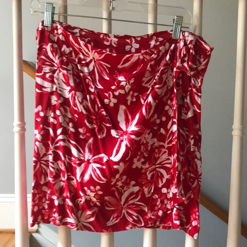 Express faux wrap skirt
